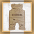 DIY Personalized Birth Announcement Baby Bodysuit Sign-Laser Engraved